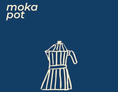 Brewing-method card: moka pot