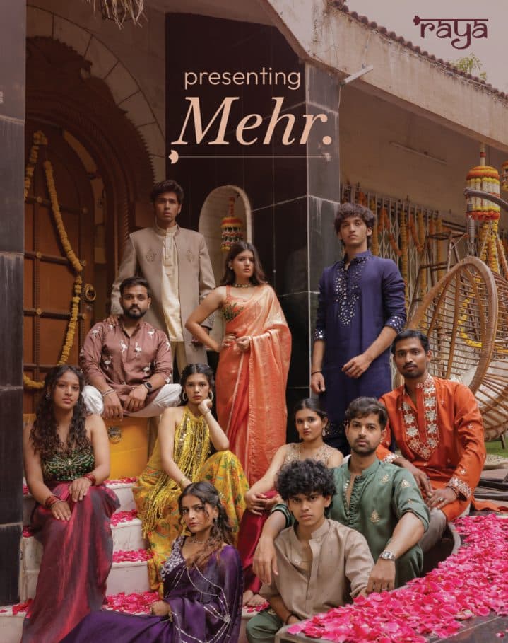 Social post “presenting Mehr” over the collection’s cast