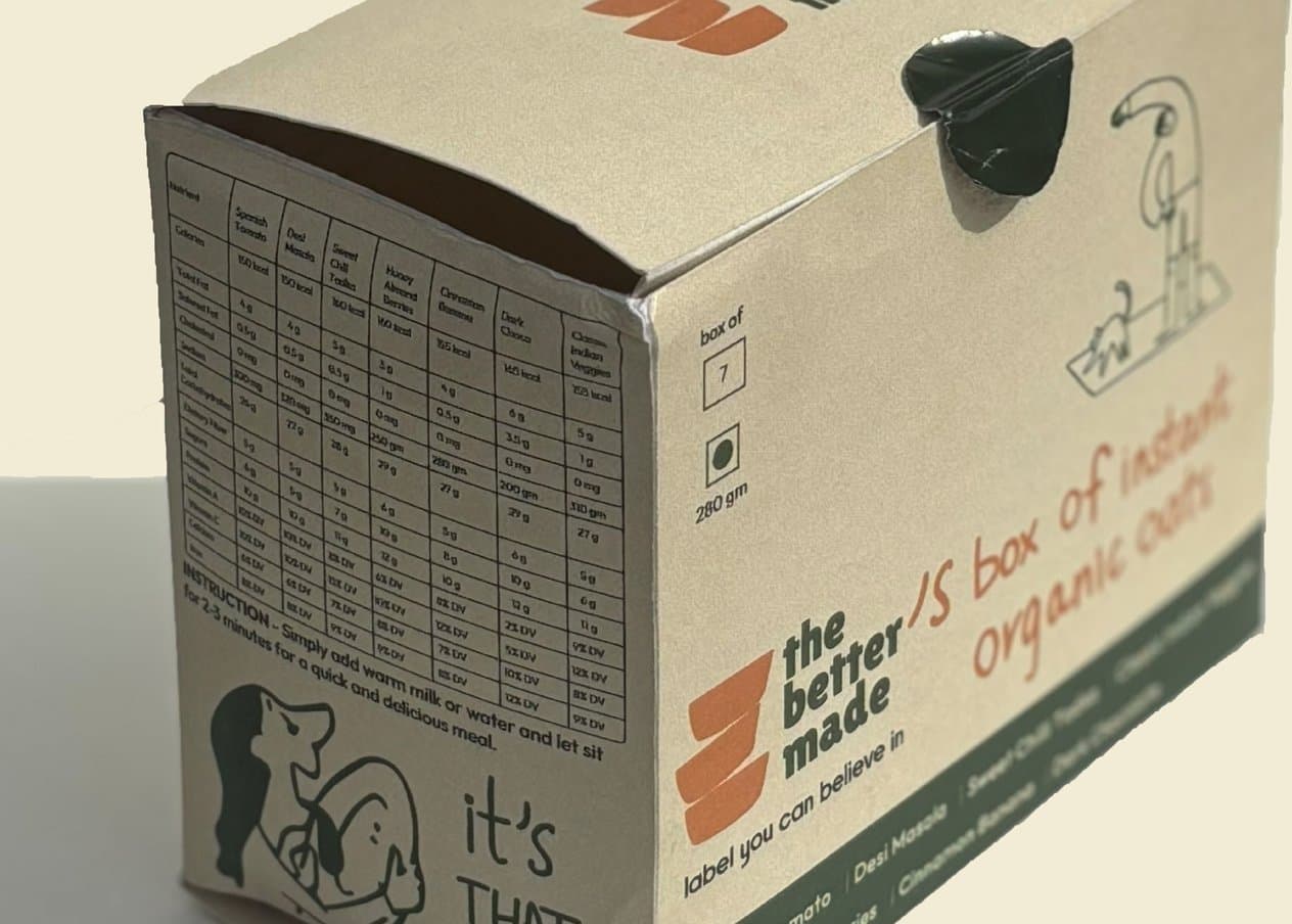 The box turned to show its nutrition table and the line “it’s THAT good”
